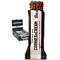 Barritas de Proteínas Barebells Cookies and Cream 12 x 55g- Ricas en Proteínas- Bajo en Carbohidratos- Bajo en Azúcar…